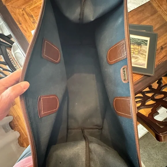 Gucci Black and Brown Vintage Travel Bag with micro GG logo pattern - Picture 5 of 9